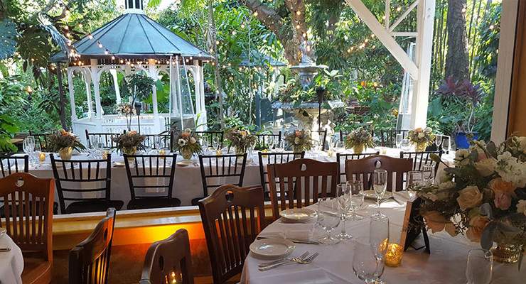 Reception Table Settings and Gazebo